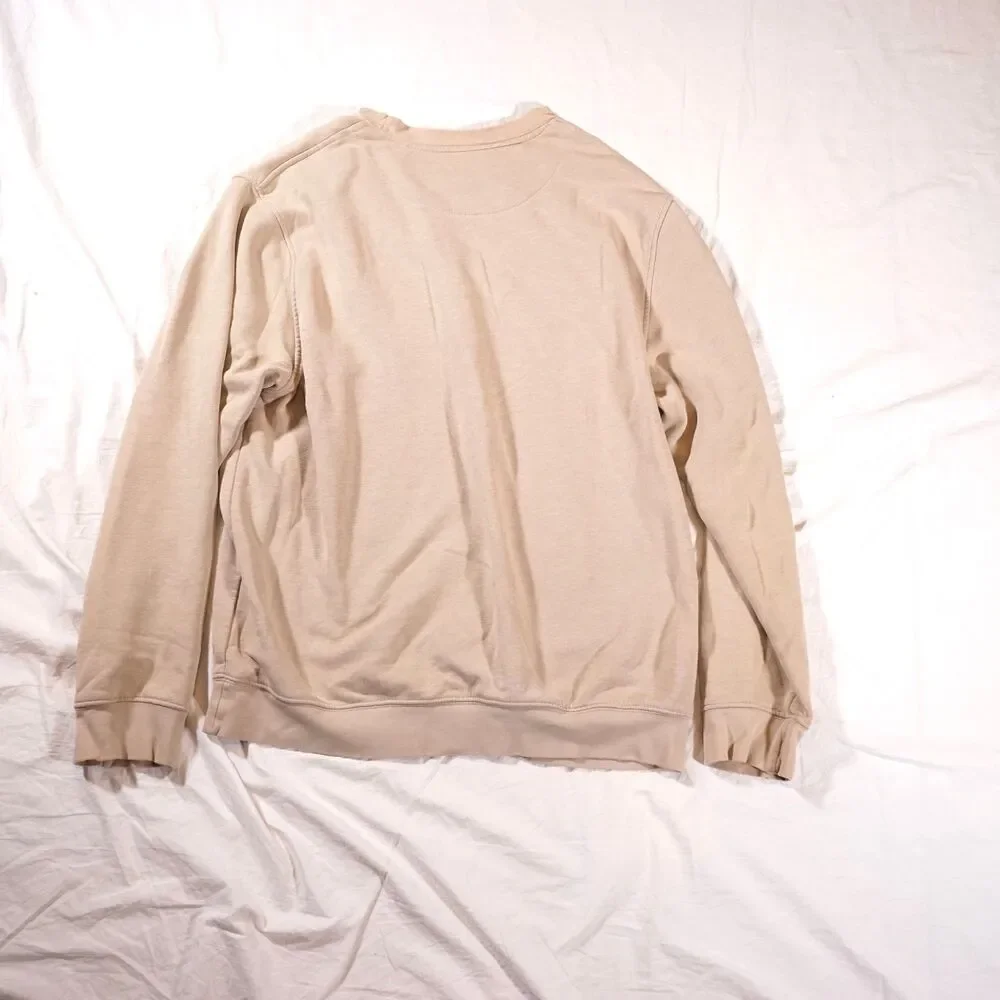 Nike Crewneck Sweatshirt Tan Mini Swoosh Earth Tone Vintage Y2K Medium